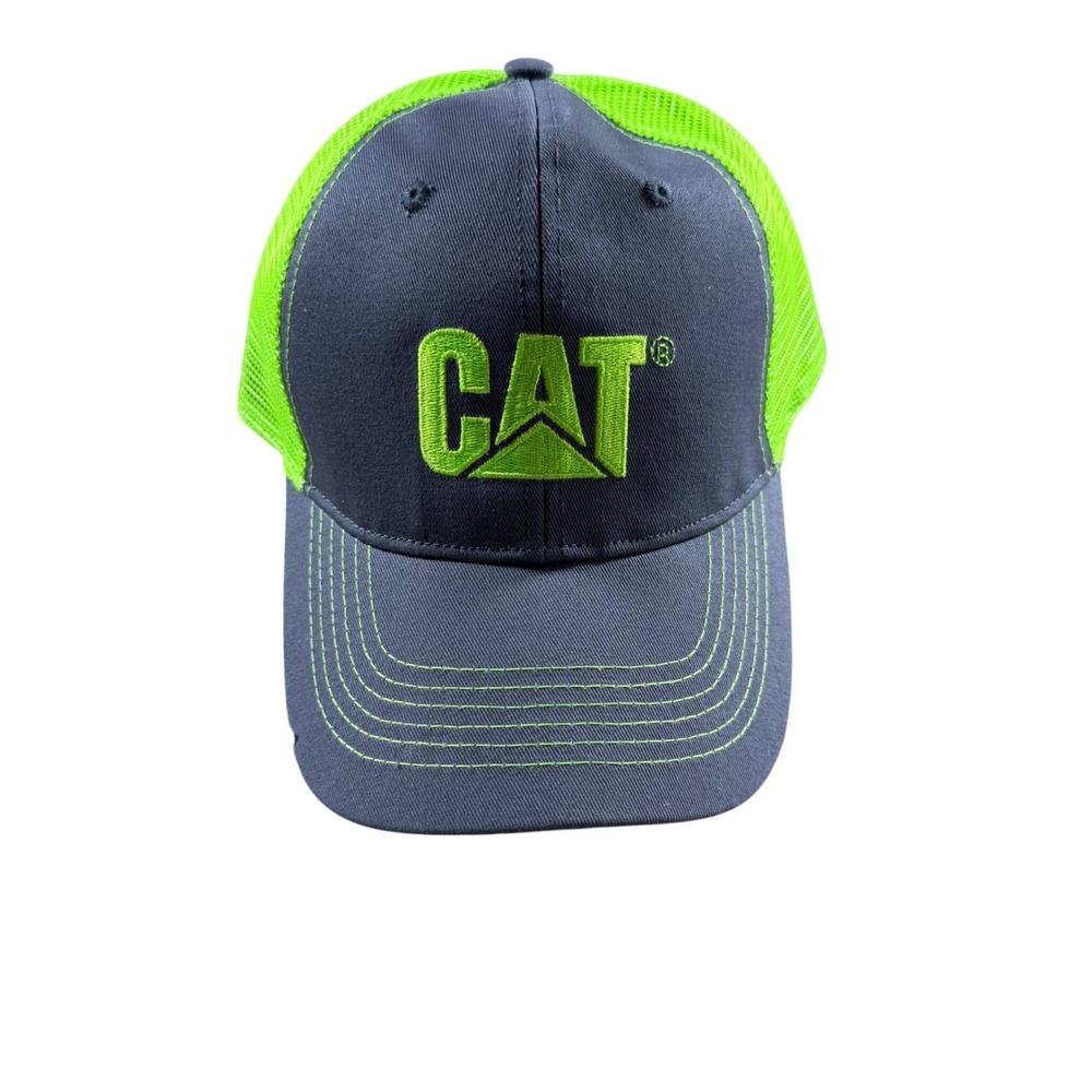 Caterpillar CAT Mesh Trucker Hat snapback adjustable‎ Cap New Hi Vis workwear